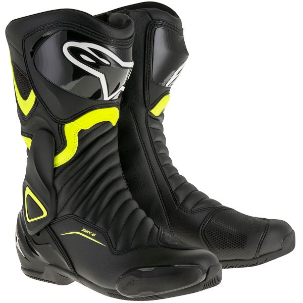 Bottes Moto Alpinestars SMX-6 V2 Black Yellow Fluo