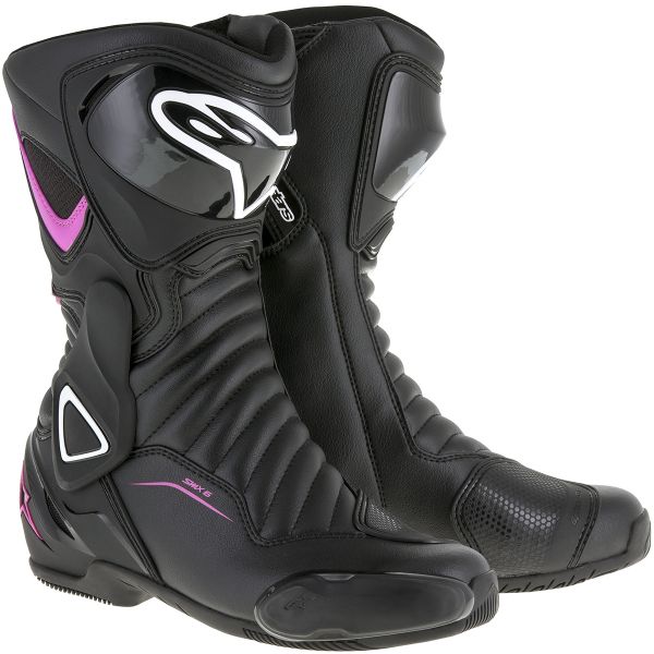 Bottes Moto Alpinestars Stella SMX-6 V2 Black Fuchsia White