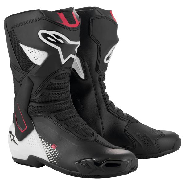 Bottes Moto Alpinestars SMX-6 V3 Black White Red Graphic
