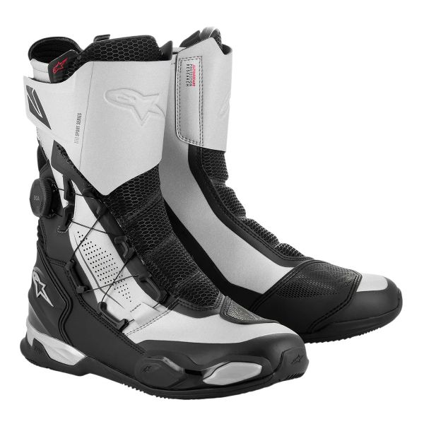 Bottes Moto Alpinestars SP-X Boa Black Silver Bottes Moto Alpinestars SP-X Boa Black Silver