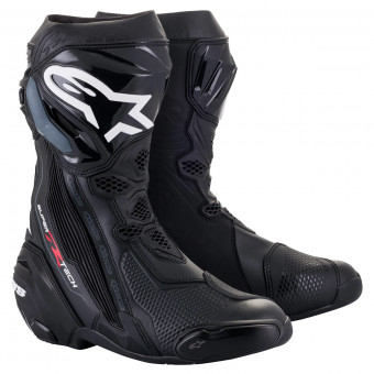 Bottes Moto Alpinestars Supertech R Boot Black Bottes Moto Alpinestars Supertech R Boot Black