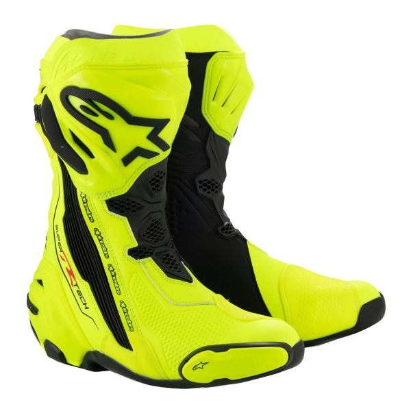 Bottes Moto Alpinestars Supertech R Yellow Fluo Black