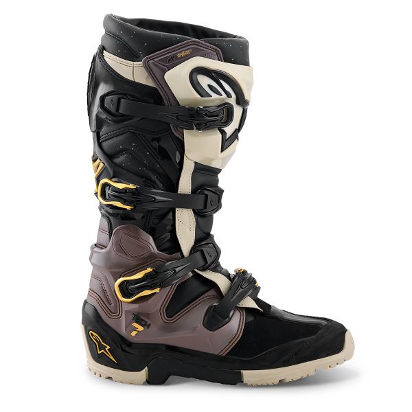 Alpinestars Tech 7 Enduro Drystar Black Dark Gray Gold
