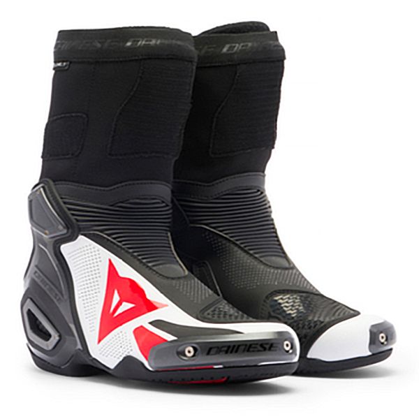 Bottes Moto Dainese Axial 2 Air Black White Lava Red Bottes Moto Dainese Axial 2 Air Black White Lava Red