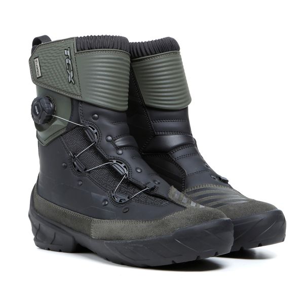 Bottes Moto TCX Infinity 3 Mid WP Black Military Green