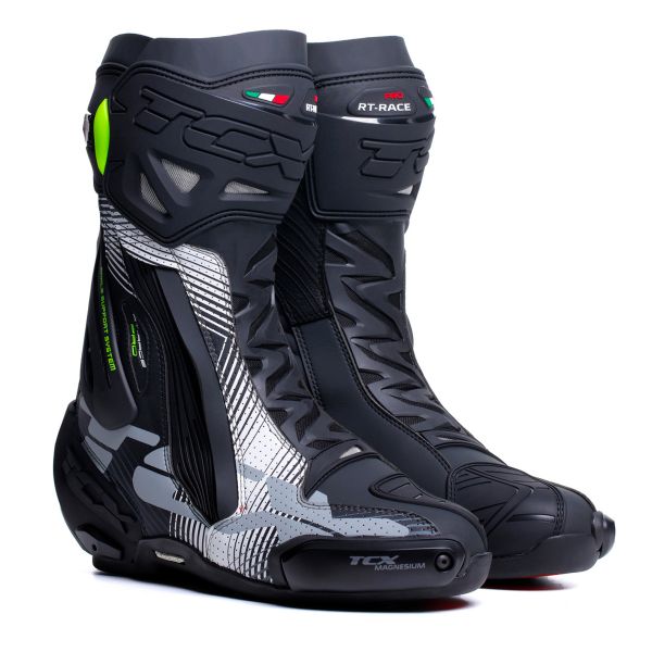 Bottes Moto TCX RT-Race Pro Air Black White Grey