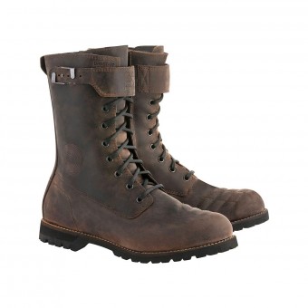 Marron Bottes Moto Helstons Glen Cuir Marron Vieilli 41