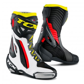 Bottes Moto TCX RT-Race Pro Air Blanc Rouge Jaune Bottes Moto TCX RT-Race Pro Air Blanc Rouge Jaune