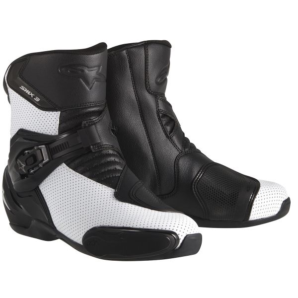 Bottes Moto Alpinestars S-MX 3 Black White Vented