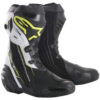 Bottes Moto Alpinestars Supertech R Black Yellow Fluo White