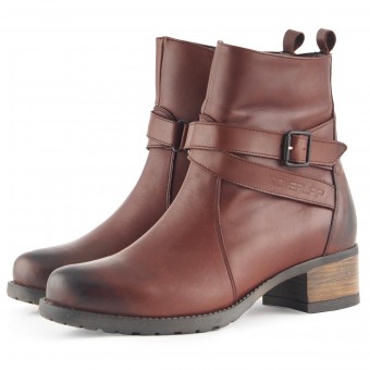 Chaussures Moto Overlap Legacy Lady Brown CE Chaussures Moto Overlap Legacy Lady Brown CE