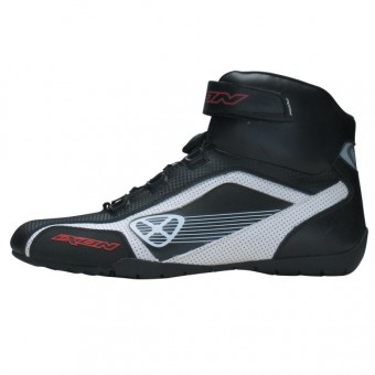 Chaussures Moto Ixon Assault Noir Blanc Rouge