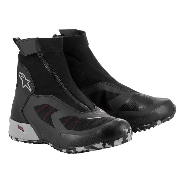 Chaussures Moto Alpinestars CR-8 Gore-Tex Black Mid Grey Bright Red Chaussures Moto Alpinestars CR-8 Gore-Tex Black Mid Grey Bright Red