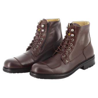 Chaussures Moto Helstons Prairie Vibram Leather Brown