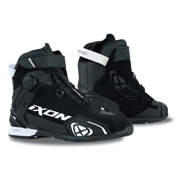 Chaussures Moto Ixon Bull 2 WP Black White Chaussures Moto Ixon Bull 2 WP Black White