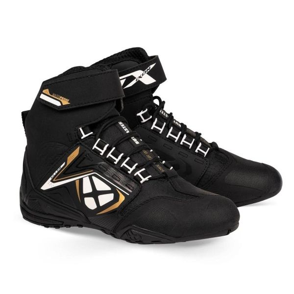 Chaussures Moto Ixon Killer WP Lady Black White Gold