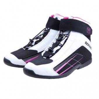 Baskets Moto Bering Lady Azur Blanc Fushia Baskets Moto Bering Lady Azur Blanc Fushia