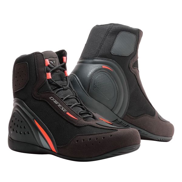 Chaussures Moto Dainese Motorshoe D1 D-WP Black Fluo Red Anthracite