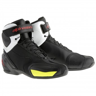 Chaussures Moto Alpinestars SP-1 Boot Black White Red Yellow Fluo Chaussures Moto Alpinestars SP-1 Boot Black White Red Yellow Fluo