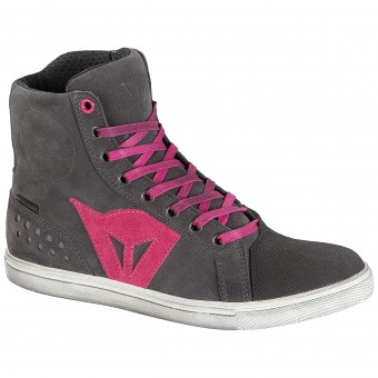 Chaussures Moto Dainese Street Biker Lady D-WP Anthracite Fuschia Chaussures Moto Dainese Street Biker Lady D-WP Anthracite Fuschia