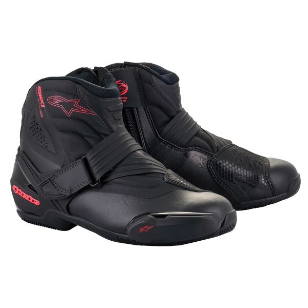 Demi-bottes Alpinestars Stella SMX-1 R V2 Black Diva Pink