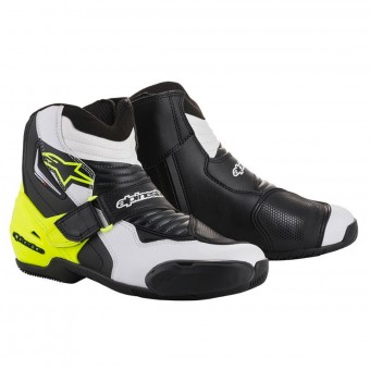 Demi-bottes Alpinestars SMX-1 R Black White Yellow Fluo Demi-bottes Alpinestars SMX-1 R Black White Yellow Fluo