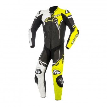 Combinaison Moto Cuir Alpinestars GP Plus V2 Suit Black White Yellow Fluo Combinaison Moto Cuir Alpinestars GP Plus V2 Suit Black White Yellow Fluo