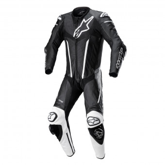 Combinaison Moto Cuir Alpinestars Fusion Suit 1PC Black White