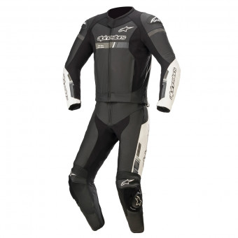 Combinaison Moto Cuir Alpinestars GP Force Chaser 2 PC Black White