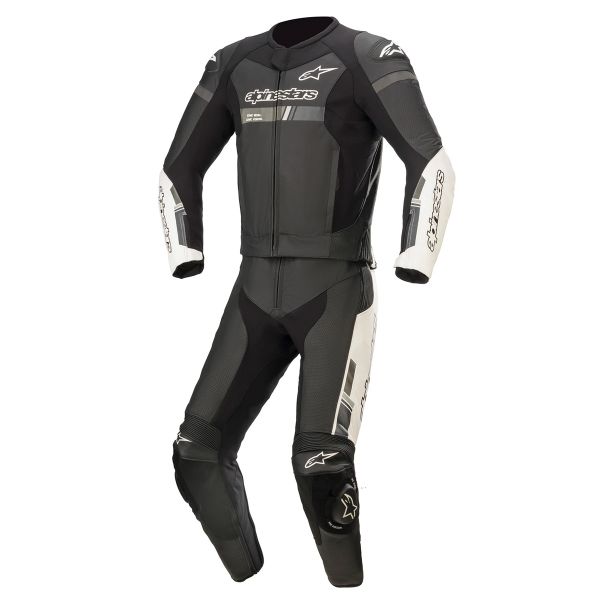 Combinaison Moto Cuir Alpinestars GP Force Chaser 2 PC Black White Combinaison Moto Cuir Alpinestars GP Force Chaser 2 PC Black White