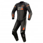 Combinaison Moto Cuir Alpinestars GP Force Chaser Black Red Fluo