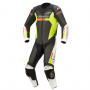 Combinaison Moto Cuir Alpinestars GP Force Chaser Black White Red Fluo Yellow