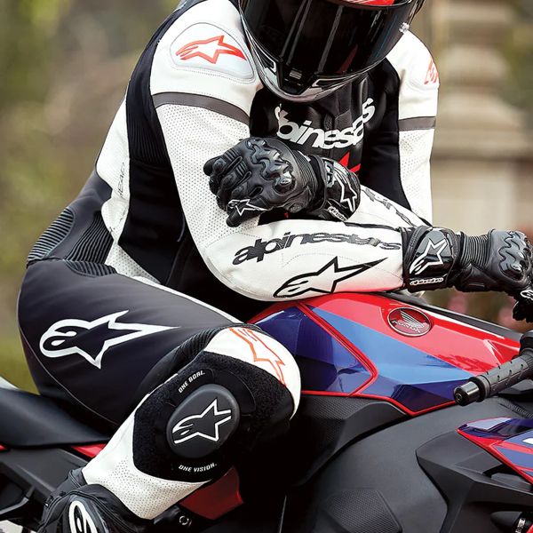 Alpinestars GP Force Lurv 2PC Black White Red Fluo