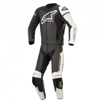 Combinaison Moto Cuir Alpinestars GP Force Phantom 2 PC Black White Metallic Gray Combinaison Moto Cuir Alpinestars GP Force Phantom 2 PC Black White Metallic Gray
