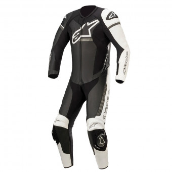 Combinaison Moto Cuir Alpinestars GP Force Phantom Black White Metallic Gray