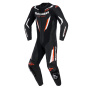 Combinaison Moto Cuir Alpinestars GP Force V2 Leather Suit 1PC Black White Red Fluo