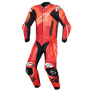 Combinaison Moto Cuir Alpinestars GP Plus V4 Sprint 1PC Red Fluo Mid Red White