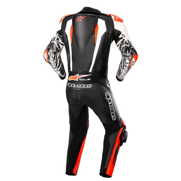 Alpinestars Racing Absolute V2 1PC Black White Red Fluo