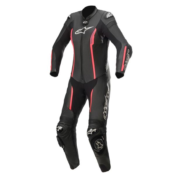 Combinaison Moto Cuir Alpinestars Stella Missile V2 Suit 1PC Black Diva Pink Slate