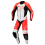 Combinaison Moto Cuir Alpinestars Youth GP Plus V2 1PC Red Fluo White Black