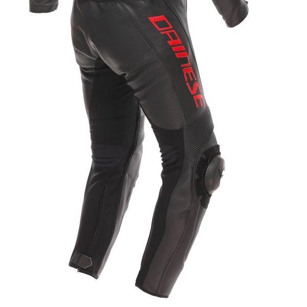 Dainese Demon Sprint 1PC Leather Black Black Red Lava