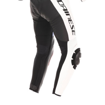 Dainese Demon Sprint 1PC Leather Black White Red Lava