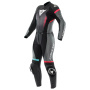 Combinaison Moto Cuir Dainese Fulminea 2PCS Leather Black Anthracite White