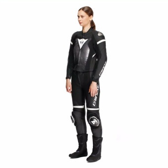 Dainese Fulminea 2PCS Leather Black White