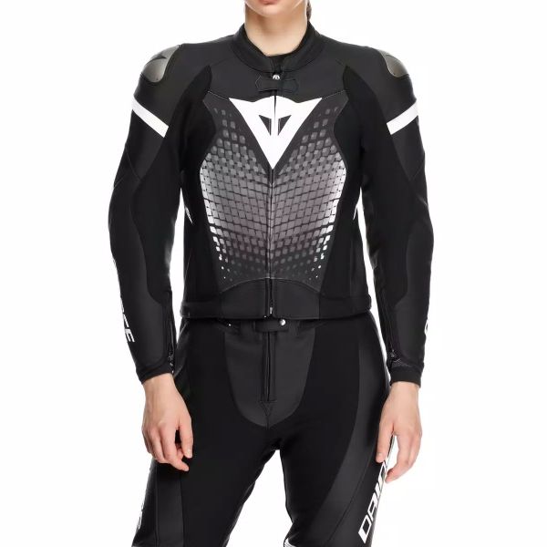 Dainese Fulminea 2PCS Leather Black White