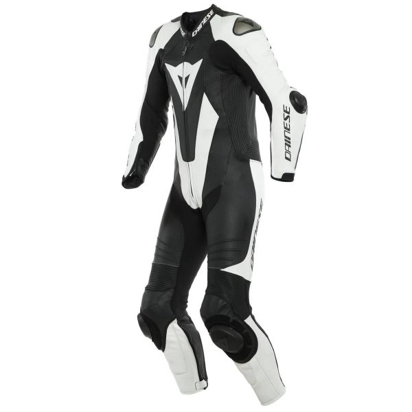 Combinaison Moto Cuir Dainese Laguna Seca 5 1PC White Black