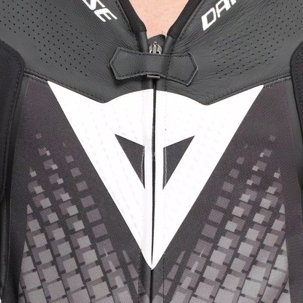 Dainese Laguna Seca 6 Perf 1PC Leather Black White Anthracite