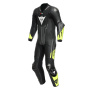 Combinaison Moto Cuir Dainese Misano 3 Perf. D-Air 1PC Black Anthracite Fluo Yellow
