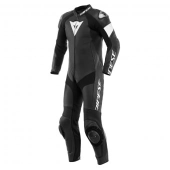 Combinaison Moto Cuir Dainese Tosa Black Black White