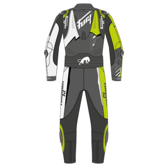 Furygan Eclipse X Kevlar White Black Yellow Stab